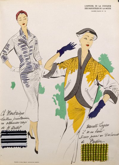 Sketches and Fabric Swatches, from 